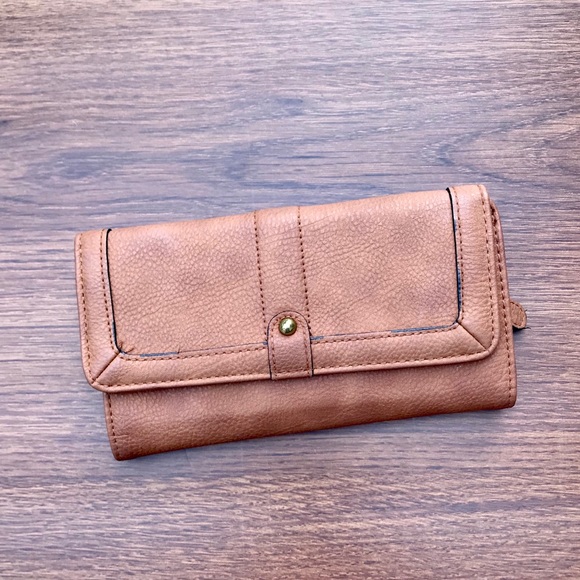 Chestnut Faux Leather Wallet - Picture 5 of 5